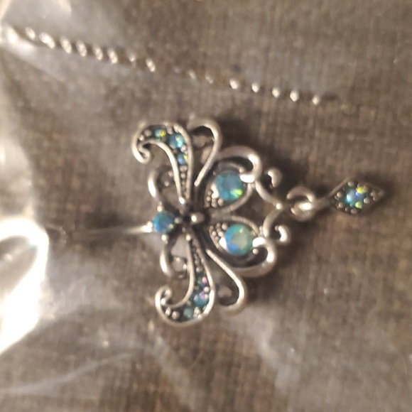STAINLESS BELLY BUTTON RING W/ GEMSTONES - Picture 1 of 1
